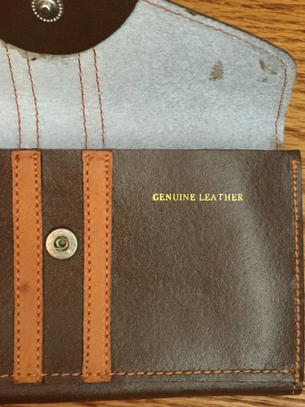 VINTAGE WESTPORT ZIP POCKET MEMO PAD BROWN LEATHER WALLET CLUTCH WOMENS TAIWAN
